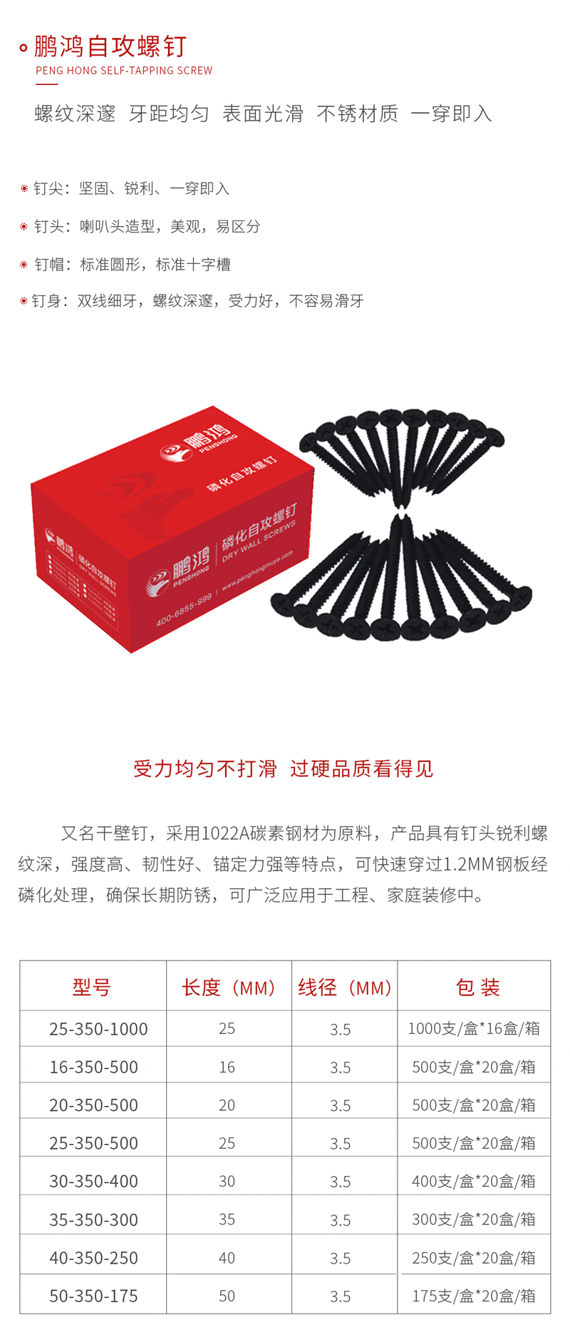 鉴黑担保网自攻螺钉